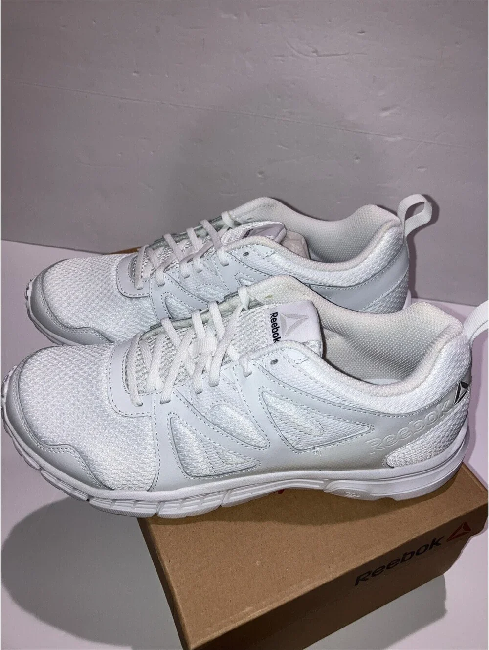REEBOK Run Supreme 2 LD WIDE BD5509 Men's Running Shoe Size 8 White 2E WIDE NEW